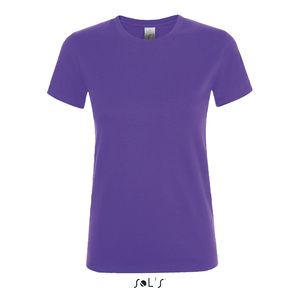 Tee-shirt personnalisé femme col rond | Regent Women Violet foncé