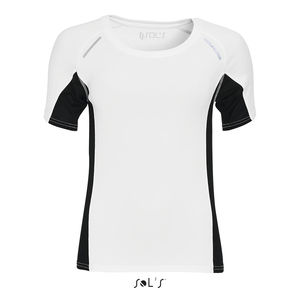 Tee-shirt publicitaire running manches courtes | Sydney Women Blanc