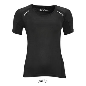 Tee-shirt publicitaire running manches courtes | Sydney Women Noir