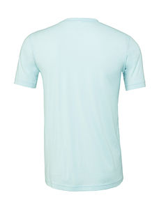 T-shirt publicitaire unisexe manches courtes cintré | Schédar Heather Ice Blue