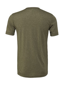 T-shirt publicitaire unisexe manches courtes cintré | Schédar Heather Olive