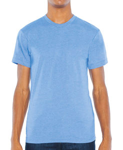 T-shirt publicitaire unisexe manches courtes | Levitt Heather Lake Blue