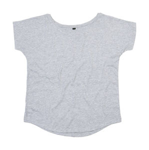 T-shirt publicitaire femme manches courtes | Bader Heather Grey Melange