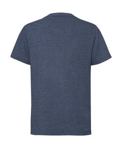 T-shirt publicitaire enfant manches courtes col en v | Hainan Bright Navy Marl