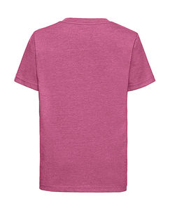 T-shirt publicitaire enfant manches courtes col en v | Hainan Pink Marl