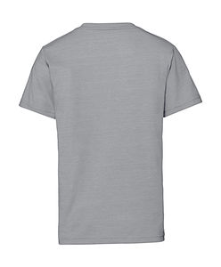 T-shirt publicitaire enfant manches courtes col en v | Hainan Silver Marl