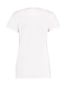 T-shirt publicitaire femme manches courtes cintré | Buckingham White