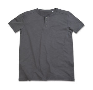 T-shirt publicitaire homme manches courtes | Shawn Henley Men Slate Grey