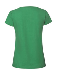 T-shirt publicitaire femme manches courtes | Ladies Ringspun Premium T Kelly Green