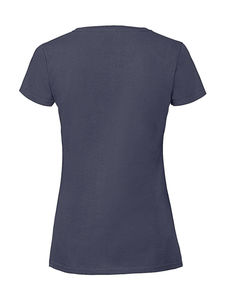 T-shirt publicitaire femme manches courtes | Ladies Ringspun Premium T Navy