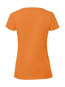 T-shirt publicitaire femme manches courtes | Ladies Ringspun Premium T Orange