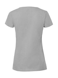 T-shirt publicitaire femme manches courtes | Ladies Ringspun Premium T Zinc