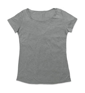 T-shirt publicitaire femme manches courtes | Daisy Oversized Crew Neck Vintage Grey