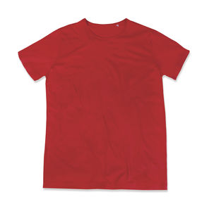 T-shirt personnalisé homme manches courtes | Finest Cotton-T Men Crimson Red