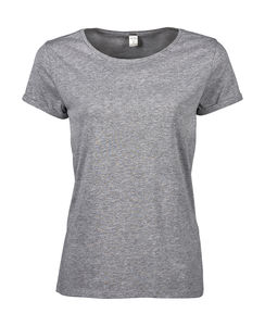 T-shirt publicitaire femme manches courtes | Dragor Heather Grey