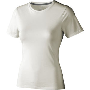 T-shirt personnalisé manches courtes pour femmes Nanaimo Gris Clair