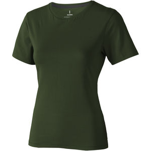 T-shirt personnalisé manches courtes pour femmes Nanaimo Vert militaire