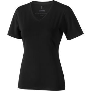 T-shirt personnalisé bio manches courtes pour femmes Kawartha Noir