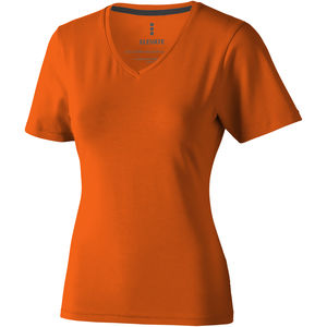 T-shirt personnalisé bio manches courtes pour femmes Kawartha Orange