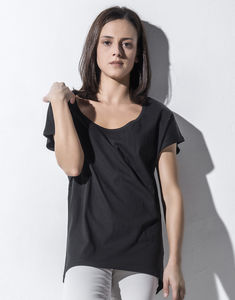 T-shirt publicitaire femme manches courtes | Lindsay Black