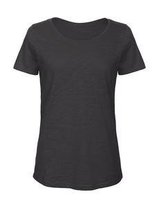 T-shirt organic slub femme publicitaire | Inspire Slub women Chic Black