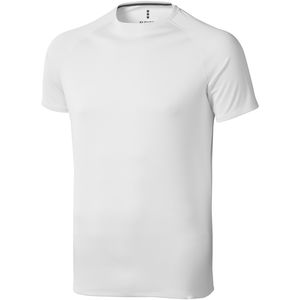 T-shirt publicitaire cool fit manches courtes pour hommes Niagara Blanc