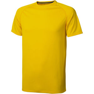 T-shirt publicitaire cool fit manches courtes pour hommes Niagara Jaune