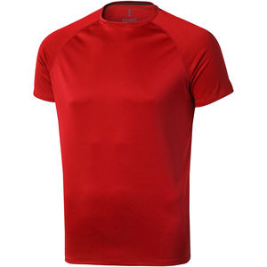T-shirt publicitaire cool fit manches courtes pour hommes Niagara Rouge