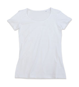 T-shirt publicitaire femme manches courtes | Finest Cotton-T Women White