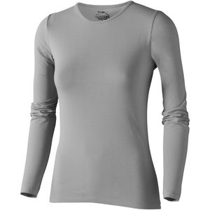 T-shirt publicitaire manches longues femme Curve Gris