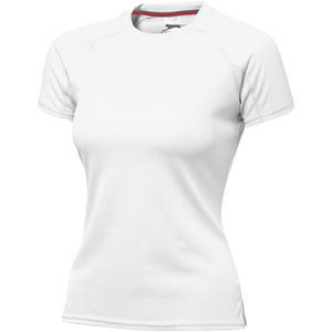 T-shirt personnalisé cool fit manches courtes pour femmes Serve Blanc