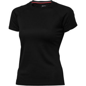 T-shirt personnalisé cool fit manches courtes pour femmes Serve Noir