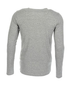 Tee-shirt personnalisé homme manches longues | Clive Long Sleeve Grey Heather