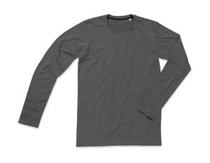 Tee-shirt personnalisé homme manches longues | Clive Long Sleeve Slate Grey