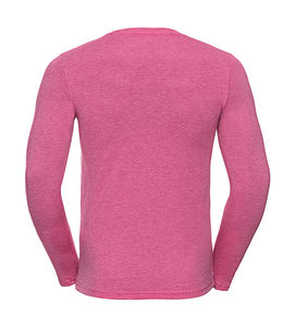 T-shirt publicitaire homme manches longues | Seto Pink Marl