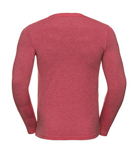 T-shirt publicitaire homme manches longues | Seto Red Marl