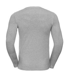 T-shirt publicitaire homme manches longues | Seto Silver Marl