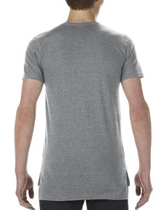 T-shirt personnalisé unisexe manches courtes | Long and Lean Heather Graphite