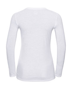 T-shirt publicitaire femme manches longues | Saratov White