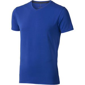 T-shirt publicitaire bio manches courtes pour hommes Kawartha Bleu