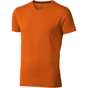 T-shirt publicitaire bio manches courtes pour hommes Kawartha Orange