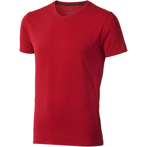 T-shirt publicitaire bio manches courtes pour hommes Kawartha Rouge