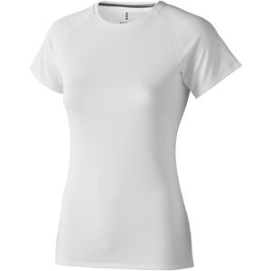 T-shirt personnalisé cool fit manches courtes pour femmes Niagara Blanc