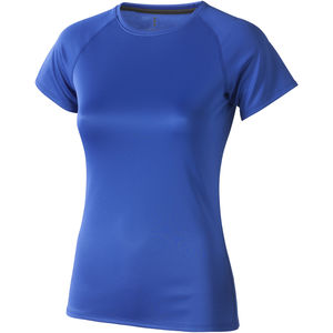 T-shirt personnalisé cool fit manches courtes pour femmes Niagara Bleu