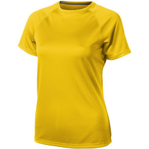 T-shirt personnalisé cool fit manches courtes pour femmes Niagara Jaune
