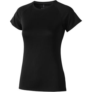 T-shirt personnalisé cool fit manches courtes pour femmes Niagara Noir