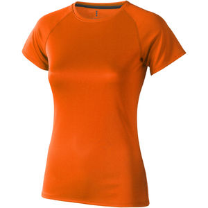 T-shirt personnalisé cool fit manches courtes pour femmes Niagara Orange
