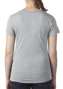 T-shirt publicitaire femme manches courtes | Women`s Tri-Blend Heather Grey