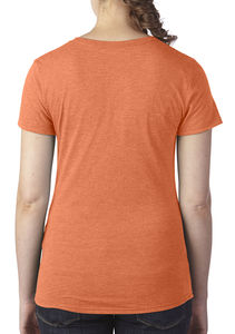 T-shirt publicitaire femme manches courtes | Women`s Tri-Blend Heather Orange