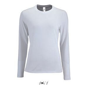 Tee-shirt personnalisé femme manches longues | Imperial LSL Women Blanc